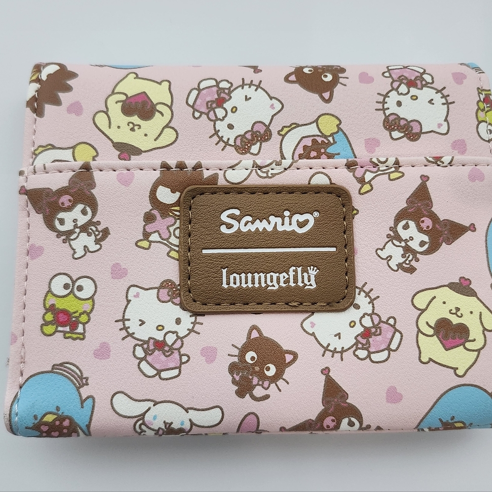 Loungefly Sanrio Hello Kitty And Friends Small Thin Tri-fold Wallet Nwt